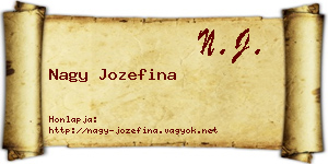 Nagy Jozefina névjegykártya